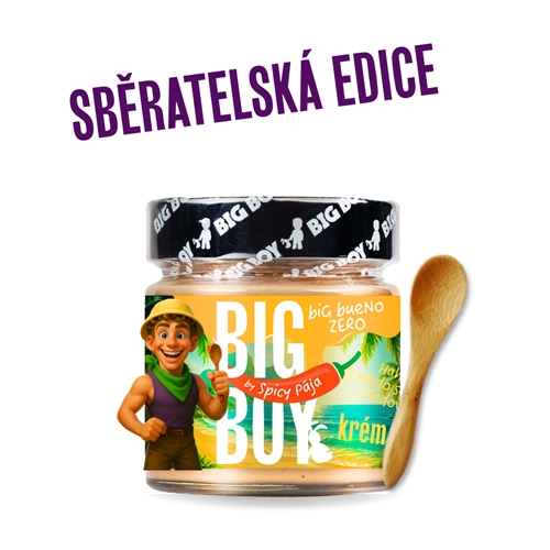 BIG BOY® Spicy Pája - Jemný lískový krém s březovým cukrem 220g