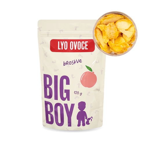 BIG BOY® Broskyne plátky lyofilizovanej 120 g Eko variant