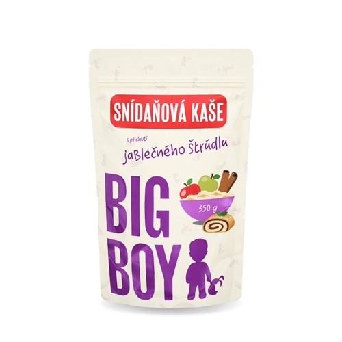 BIG BOY® Ovesená bezlepková kaša s príchuťou jablkovej štrúdle 350 g